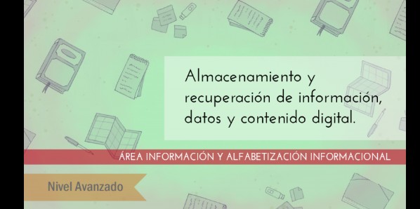 FDCD. Información y Alfabetización informacional. Almacenamiento y recuperación de información, datos y contenido digital.  (Nivel AVANZADO ) (2020)